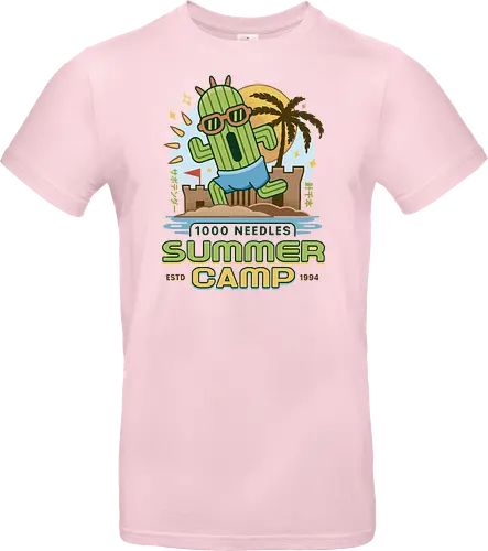 Cactus Summer Camp Vintage - cactilio, Kupo, summer, summer camp, video game, gaming, gamer, final, Kweh, tonberry, tomberi, fantasy - Standard T-Shirt