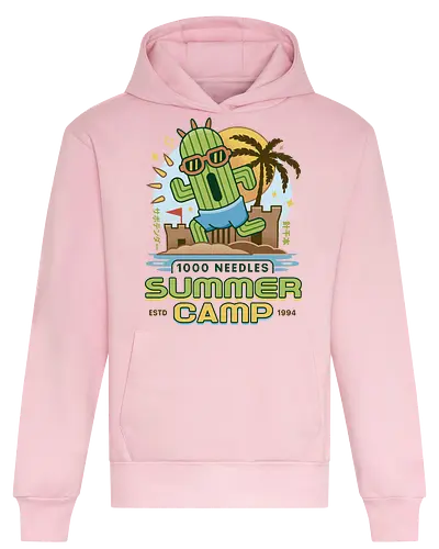 Cactus Summer Camp Vintage - cactilio, Kupo, summer, summer camp, video game, gaming, gamer, final, Kweh, tonberry, tomberi, fantasy - Heavyweight Hoodie