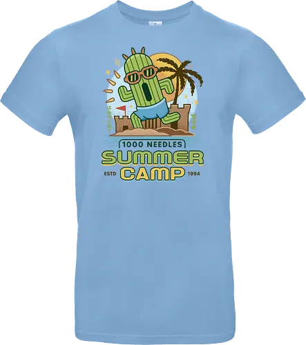 Cactus Summer Camp Vintage - cactilio, Kupo, summer, summer camp, video game, gaming, gamer, final, Kweh, tonberry, tomberi, fantasy - Standard T-Shirt