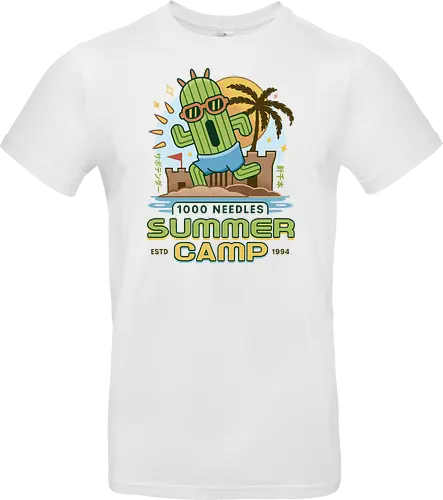 Cactus Summer Camp Vintage - cactilio, Kupo, summer, summer camp, video game, gaming, gamer, final, Kweh, tonberry, tomberi, fantasy - Standard T-Shirt