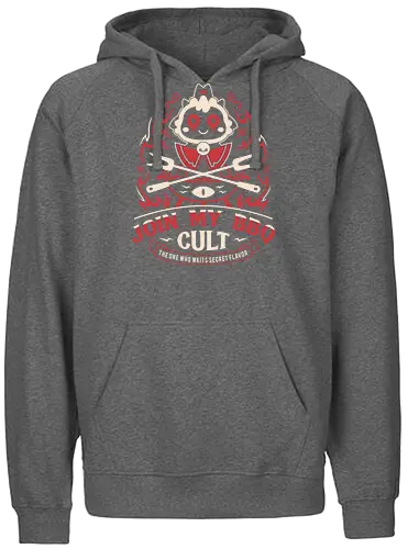 Join My Barbecue Cult - aesthetic, cute, kawaii, cool, funny, chibi, sweet, japan, japanese, game, video game, gaming, geek, nerd, otaku, anime, animal, Lamb, the lamb, lamb - Fairtrade Hoodie