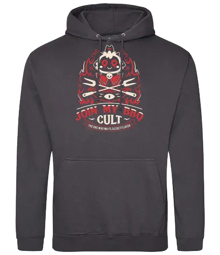 Join My Barbecue Cult - aesthetic, cute, kawaii, cool, funny, chibi, sweet, japan, japanese, game, video game, gaming, geek, nerd, otaku, anime, animal, Lamb, the lamb, lamb - Standard Hoodie