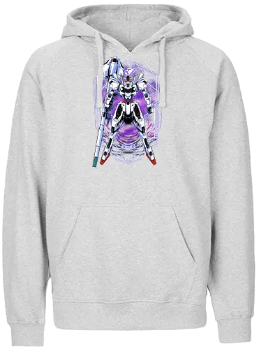white magician  - anime, manga, gundam, calibarn, battlespace, battlerobot, gundamcardgame, witch, mobilesuit, gunpla - Fairtrade Hoodie