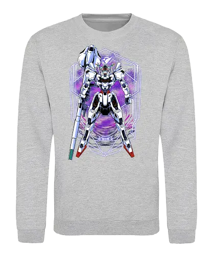 white magician  - anime, manga, gundam, calibarn, battlespace, battlerobot, gundamcardgame, witch, mobilesuit, gunpla - Sweatshirt