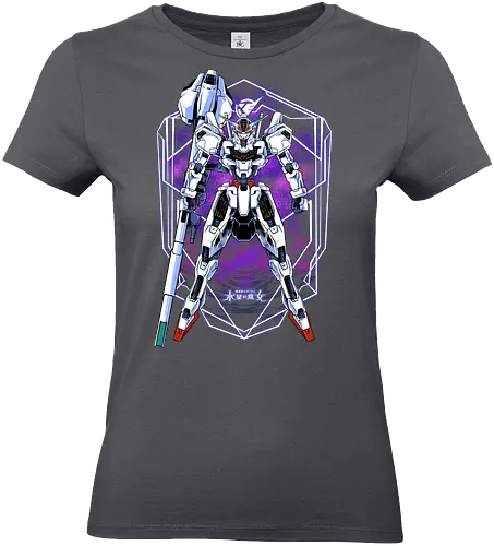 white magician  - anime, manga, gundam, calibarn, battlespace, battlerobot, gundamcardgame, witch, mobilesuit, gunpla - Standard T-Shirt (Women)