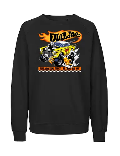 yellow speed  - wheels, vintagecar, carshow, classiccar, musclecar, authentic, otomotive, racing, speed - Fairtrade Sweatshirt