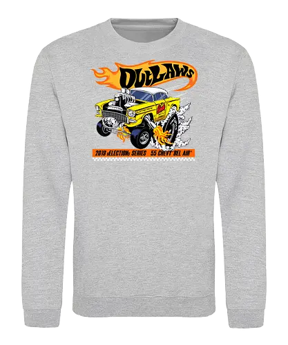 yellow speed  - wheels, vintagecar, carshow, classiccar, musclecar, authentic, otomotive, racing, speed - Sweatshirt