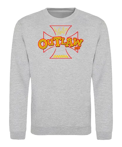 the outlaw - wheels, riding, rideforlive, rideordie, monster, ratfink, authentic, otomotive, racing, speed - Sweatshirt
