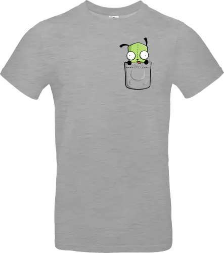 Grüner Roboter Taschenfreund - Cartoon Kunst