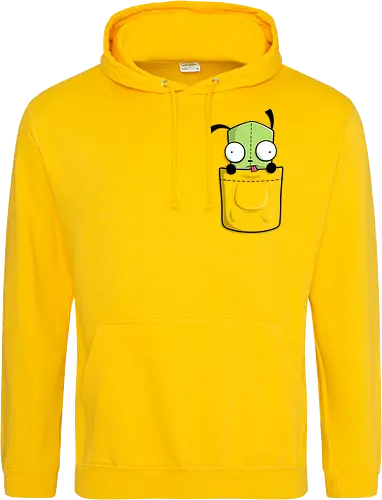 Grüner Roboter Taschenfreund - Cartoon Kunst