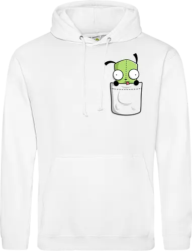 Grüner Roboter Taschenfreund - Cartoon Kunst