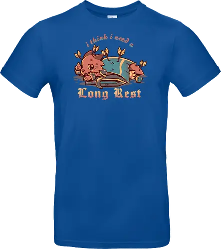 I Think I Need a Long Rest - Pen and Paper, kobold, long rest, dice, d1, dice roll, tabletop, cute, sad kobold, low hp, spell, fantasy, Fantasie, Kreatur, lange Ruhepause - Standard T-Shirt