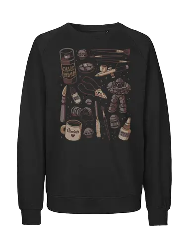 Painting Miniatures Hobby - paint, painting, miniature, build, grimdark, wargame, wargaming, mini, love, doodle, xmorfina, painting miniatures, hobby - Fairtrade Sweatshirt