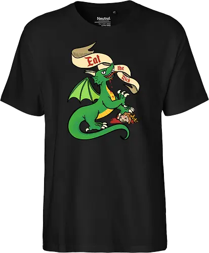 Eat the Rich 2 - Dragon, Drache, Eat the Rich - Fairtrade T-Shirt