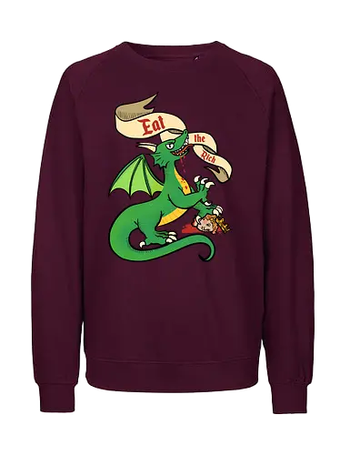 Eat the Rich 2 - Dragon, Drache, Eat the Rich - Fairtrade Sweatshirt