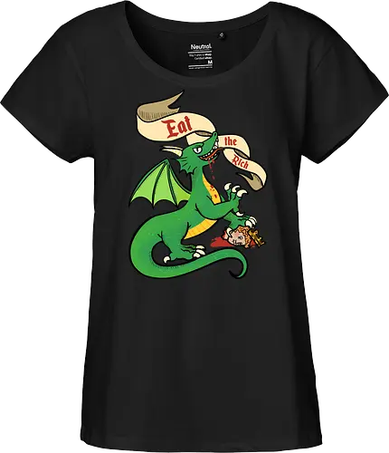 Eat the Rich 2 - Dragon, Drache, Eat the Rich - Fairtrade Girl Shirt