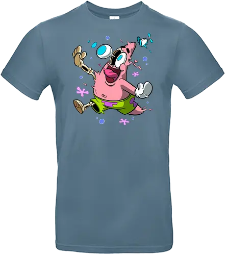 Verrückte rosa Sternenkreatur - Rosa Stern-Cartoon-Kunst, T-Shirt mit chaotischer Kreatur, lustiger Horror-Cartoon, Underground-Cartoon-Druck, verrückter Cartoon-Charakter, Cartoon-Shirt mit hervorquellenden Augen, dunkler Cartoon-Humor, explodierte Cartoon-Kunst, rosa Kreaturenchaos, lustige Geek-Mode, Retro-Underground-Cartoon, absurde Cartoon-Kunst, Pop-Art-T-Shirt mit Humor, Chaos-Cartoon-Shirt, alternative lustige Kunst - Standard T-Shirt
