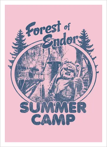 Retro-Wald-Sommercamp Bärenkrieger