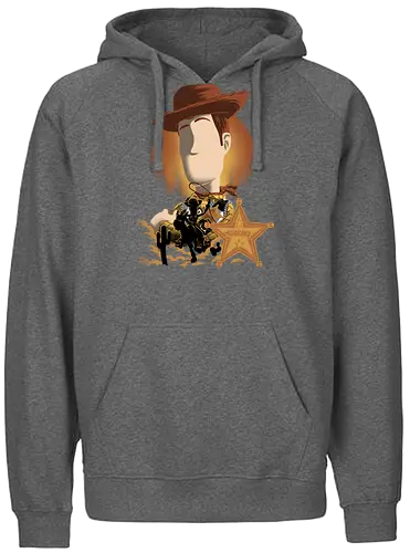 Round Up Gang Sheriff - Woody, Cowboy - Fairtrade Hoodie