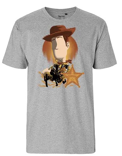 Round Up Gang Sheriff - Woody, Cowboy - Fairtrade T-Shirt