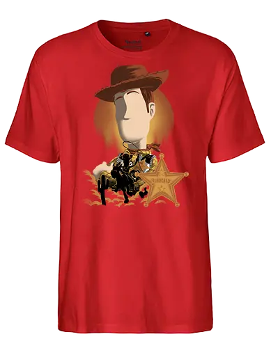 Round Up Gang Sheriff - Woody, Cowboy - Fairtrade T-Shirt