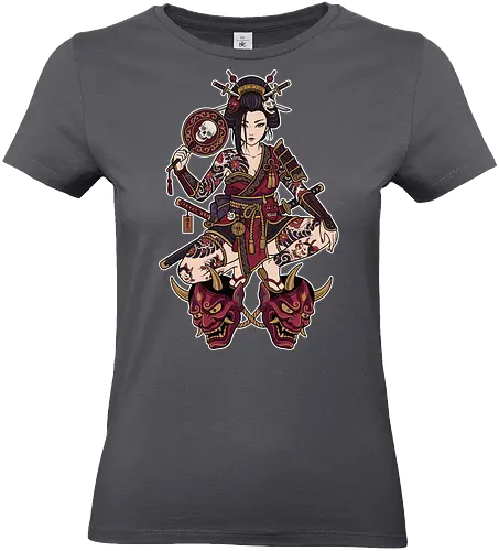 Oni Queen: The Irezumi Geisha Warrior - Japanese geisha shirt, Oni mask graphic tee, Irezumi tattoo apparel, Samurai warrior streetwear, Yakuza aesthetic clothing, Neo traditional tattoo design, Dark Japanese folklore, Edgy alternative fashion, Katana sword girl merch, Demon queen graphic - Standard T-Shirt (Women)