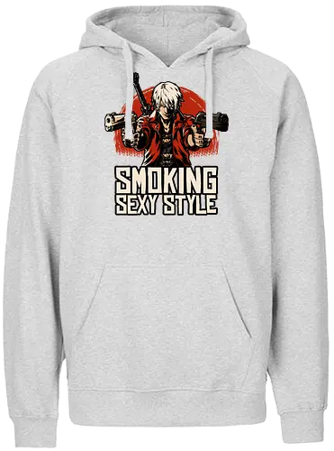 Devil Hunter Western - Video Game, Game, Adventure, Fantasy, Demon, Demons, Demon Hunter, Hack And Slash, Nerd, Geek, Devil, Games, Rpg, Smoking, Sexy, Style, Stylish, Western, Video Games, Classic - Fairtrade Hoodie