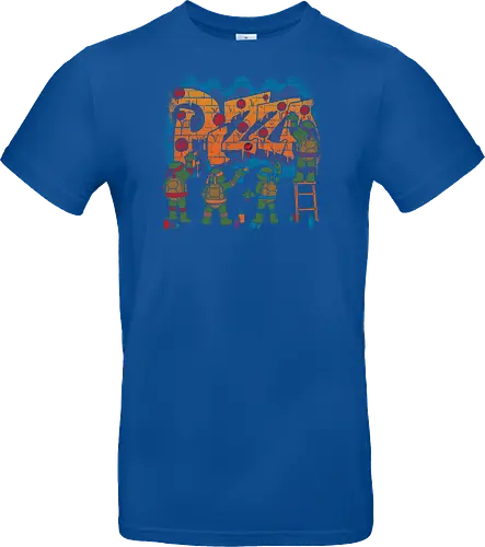 Pizza Turtle Graffiti - Vintage Movie Comic