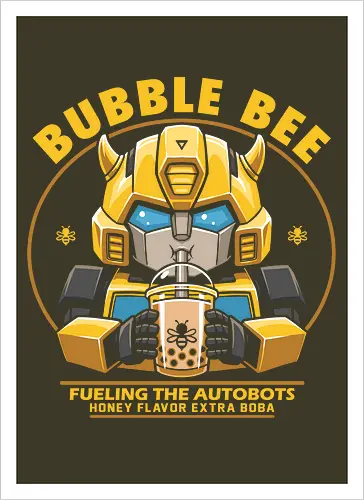 Bubble Bee Boba Tea – Lustige, niedliche Roboter-Parodie