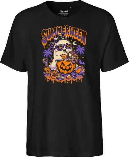 Summerween Beach Day - Ghost and Cat