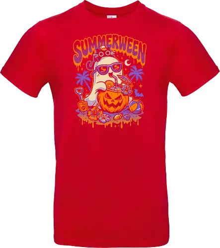 Summerween Beach Day - Ghost and Cat