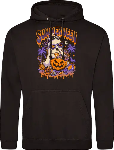 Summerween Beach Day - Ghost and Cat