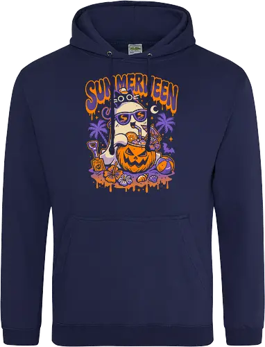 Summerween Beach Day - Ghost and Cat