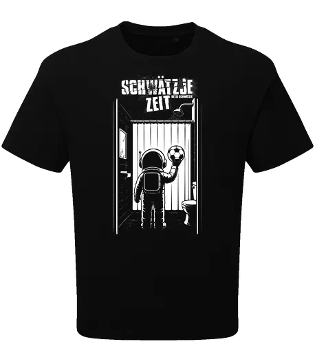 Schwätzje Zeit_weiß - Oversize T-Shirt