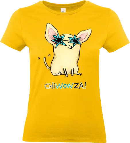 ChiWOWza - Cooler Chihuahua - Chihuahua T-Shirt, ChiWOWza, Haustier-Shirt, Geek-Mode, Popkultur, lustiges T-Shirt, süßes T-Shirt, Geschenk für Tierliebhaber, stylischer Chihuahua, Freizeitmode, cooles T-Shirt, kreatives T-Shirt, süße Hunde, Nerd-Mode, Haustier-Mode - Standard T-Shirt (Women)