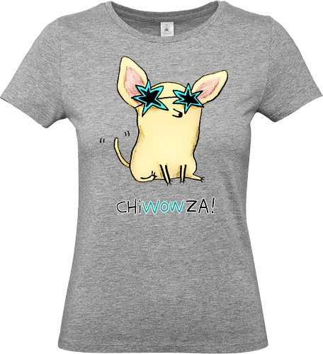 ChiWOWza - Cooler Chihuahua - Chihuahua T-Shirt, ChiWOWza, Haustier-Shirt, Geek-Mode, Popkultur, lustiges T-Shirt, süßes T-Shirt, Geschenk für Tierliebhaber, stylischer Chihuahua, Freizeitmode, cooles T-Shirt, kreatives T-Shirt, süße Hunde, Nerd-Mode, Haustier-Mode - Standard T-Shirt (Women)