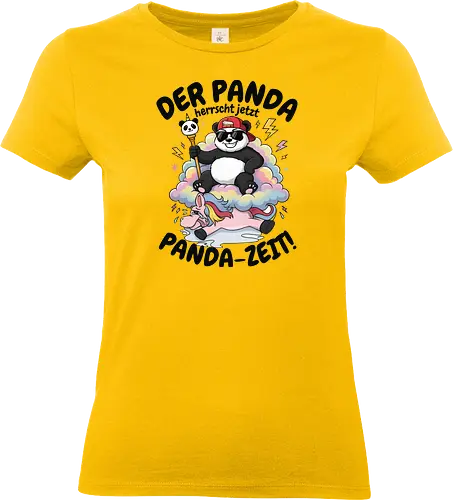 Der Panda herrscht jetzt – Lustiges Panda Meme - Panda, Pandabär, Comic, Cartoon, Fun, Humor, Lustig, Geek, Nerd, Tiermotiv, Geschenkidee, Tierfreund, Manga Style, Kawaii, Meme, Funshirt, Trend, Animal Lover, Cool Panda, Panda Lover - Standard T-Shirt (Women)