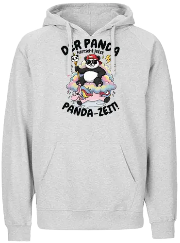 Der Panda herrscht jetzt – Lustiges Panda Meme - Panda, Pandabär, Comic, Cartoon, Fun, Humor, Lustig, Geek, Nerd, Tiermotiv, Geschenkidee, Tierfreund, Manga Style, Kawaii, Meme, Funshirt, Trend, Animal Lover, Cool Panda, Panda Lover - Fairtrade Hoodie