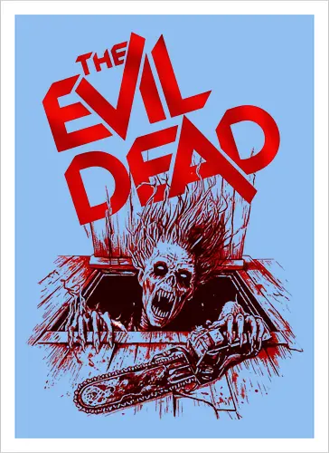 Untoter aus der Tiefe – Horror Zombie - evil dead, horror, zombie, undead, monster, halloween, horrorfilm, grusel, scary, cult movie, retro horror, horror fan, splatter, scream, creepy, dark art, geek, nerd, fright, terror - Artprint
