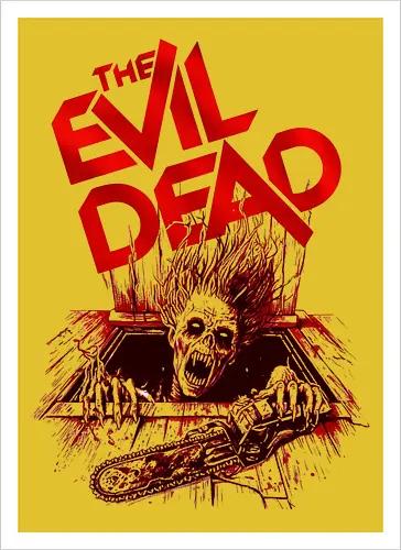 Untoter aus der Tiefe – Horror Zombie - evil dead, horror, zombie, undead, monster, halloween, horrorfilm, grusel, scary, cult movie, retro horror, horror fan, splatter, scream, creepy, dark art, geek, nerd, fright, terror - Artprint