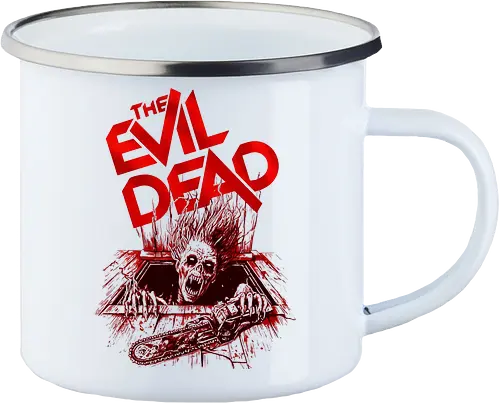 Untoter aus der Tiefe – Horror Zombie - evil dead, horror, zombie, undead, monster, halloween, horrorfilm, grusel, scary, cult movie, retro horror, horror fan, splatter, scream, creepy, dark art, geek, nerd, fright, terror - Enamel Mug