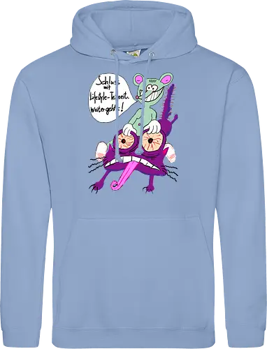 Lifestyle-Teilzeit - Arbeit, Zeitarbeit, Wirtschaft, Neoliberalismus, Erschöpfung, Toons, müde - Standard Hoodie