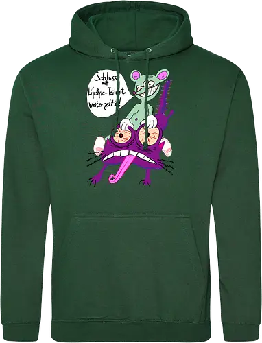 Lifestyle-Teilzeit - Arbeit, Zeitarbeit, Wirtschaft, Neoliberalismus, Erschöpfung, Toons, müde - Standard Hoodie