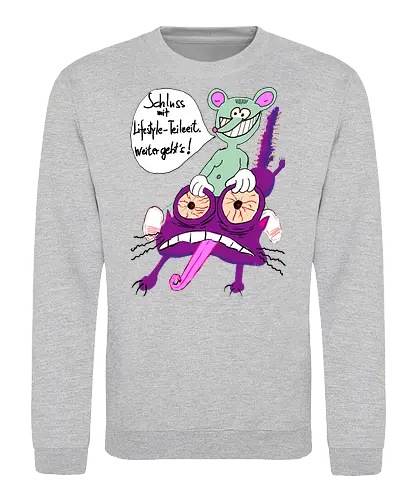 Lifestyle-Teilzeit - Arbeit, Zeitarbeit, Wirtschaft, Neoliberalismus, Erschöpfung, Toons - Sweatshirt