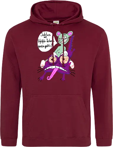 Lifestyle-Teilzeit - Arbeit, Zeitarbeit, Wirtschaft, Neoliberalismus, Erschöpfung, Toons, müde - Standard Hoodie