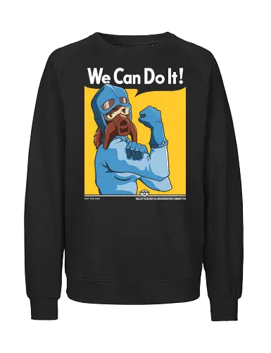 We Can Do It! - anime mädchen retro poster, wir schaffen das anime, weibliche anime kriegerin, ökologie kriegerin shirt, vintage anime druck, postapokalyptischer anime, StudioGhibli, Nausicaa, WeCanDoIt, AnimeGeek, HayaoMiyazaki, FeministAnime, GeekCulture, AnimeVintage, feministisches anime kunstwerk, retro propaganda anime, anime geek kleidung, starke anime heldin, windtal anime kunst, japanische animationskunst, naturschützer anime, anime vintage mashup - Fairtrade Sweatshirt