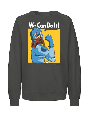 We Can Do It! - anime mädchen retro poster, wir schaffen das anime, weibliche anime kriegerin, ökologie kriegerin shirt, vintage anime druck, postapokalyptischer anime, StudioGhibli, Nausicaa, WeCanDoIt, AnimeGeek, HayaoMiyazaki, FeministAnime, GeekCulture, AnimeVintage, feministisches anime kunstwerk, retro propaganda anime, anime geek kleidung, starke anime heldin, windtal anime kunst, japanische animationskunst, naturschützer anime, anime vintage mashup - Fairtrade Sweatshirt