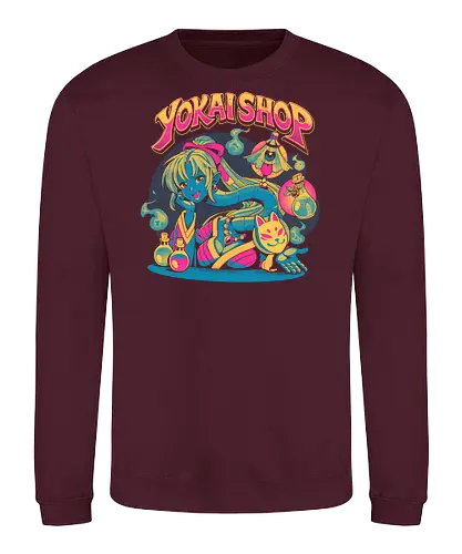 Yokai Shop - anime, animation, game, videogame, yokai, jrpg, rpg - Sweatshirt