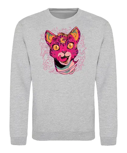 Meow! - anime, animation, game, videogame, yokai, jrpg, rpg - Sweatshirt