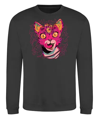 Meow! - anime, animation, game, videogame, yokai, jrpg, rpg - Sweatshirt
